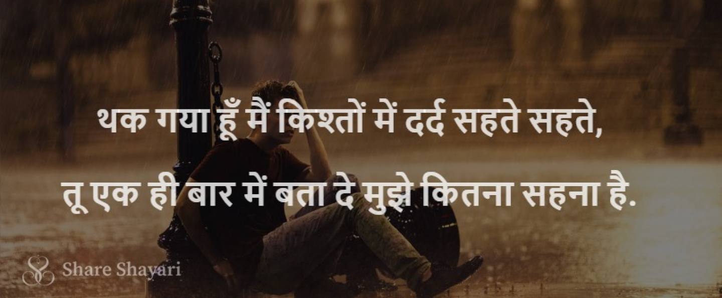 Thak gaya hu main kishton mein dard-Share Shayari